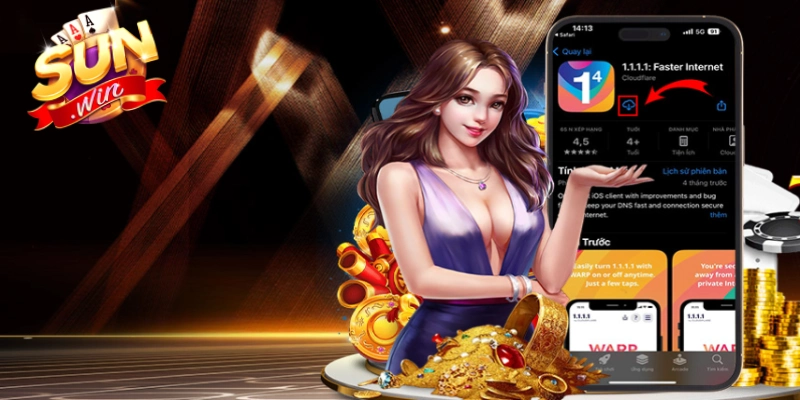 Cài đặt 1.1.1.1 sẽ truy cập cổng game dễ dàng hơn