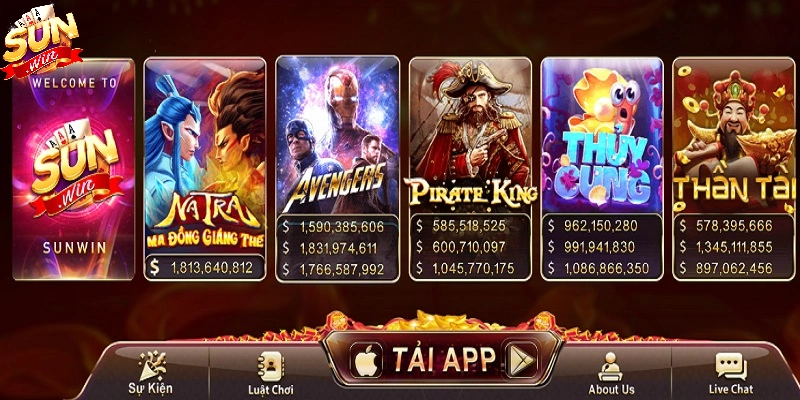 Chọn game quay hũ SUNWIN yêu thích