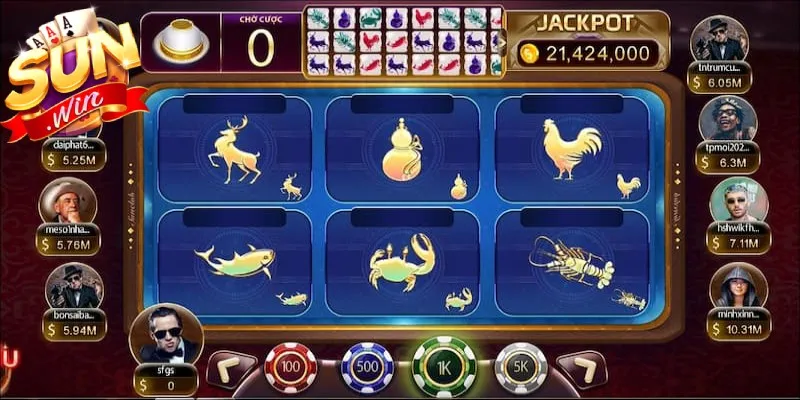 Có 6 cửa cược trong một ván game