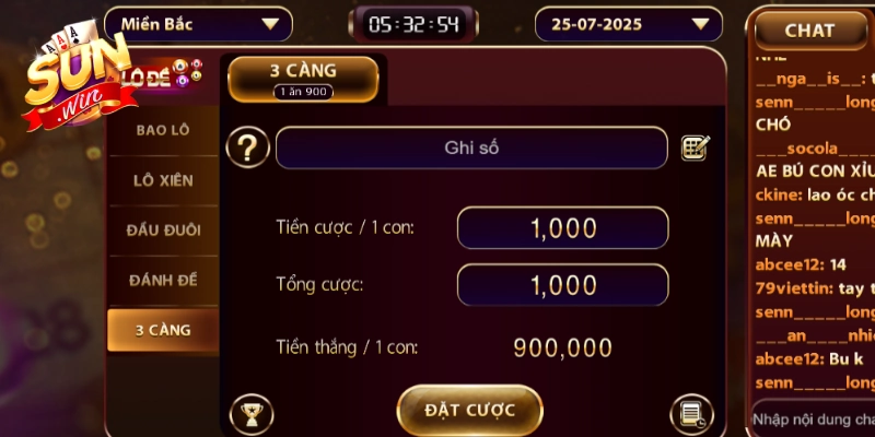 Lô 3 số có tỷ lệ thưởng cao lên tới 1 ăn 900