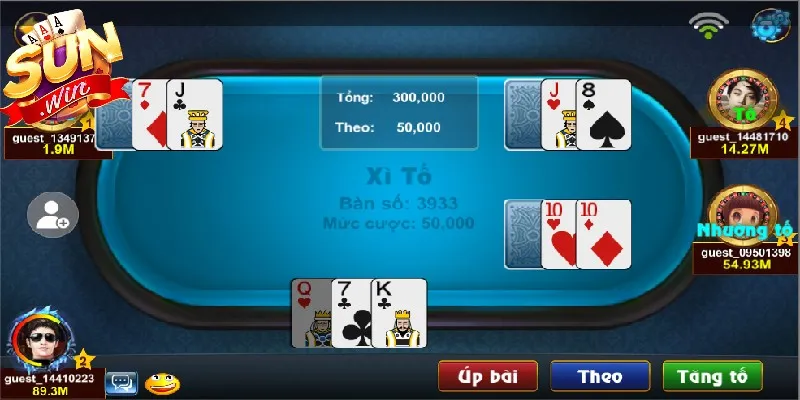 Tựa game bài xì tố chinh phục mọi thành viên Tựa game bài xì tố chinh phục mọi thành viên