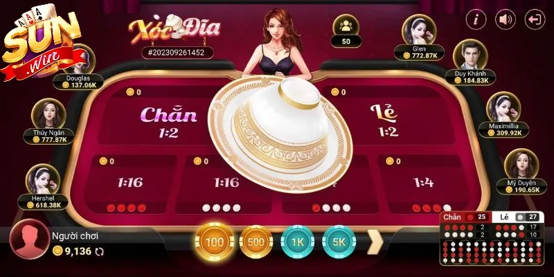 Xóc đĩa Live Rik SUNWIN là sảnh game siêu hấp dẫn, an toàn khi tham gia