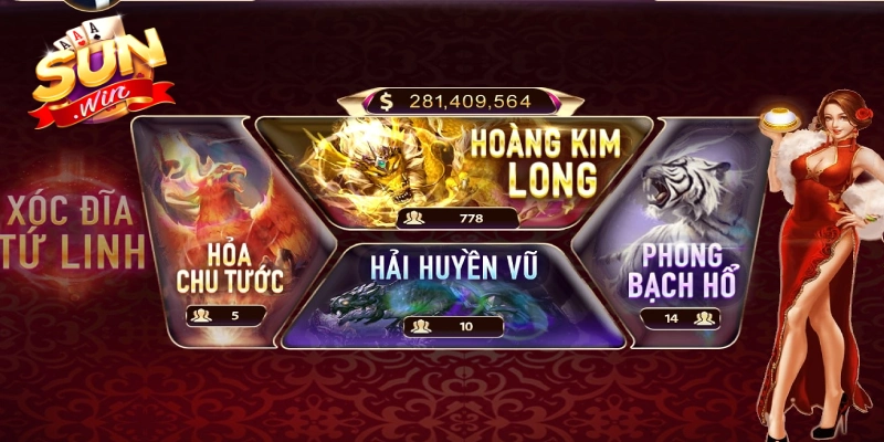 Xóc đĩa online ở cổng game đồ họa sinh động, chân thực